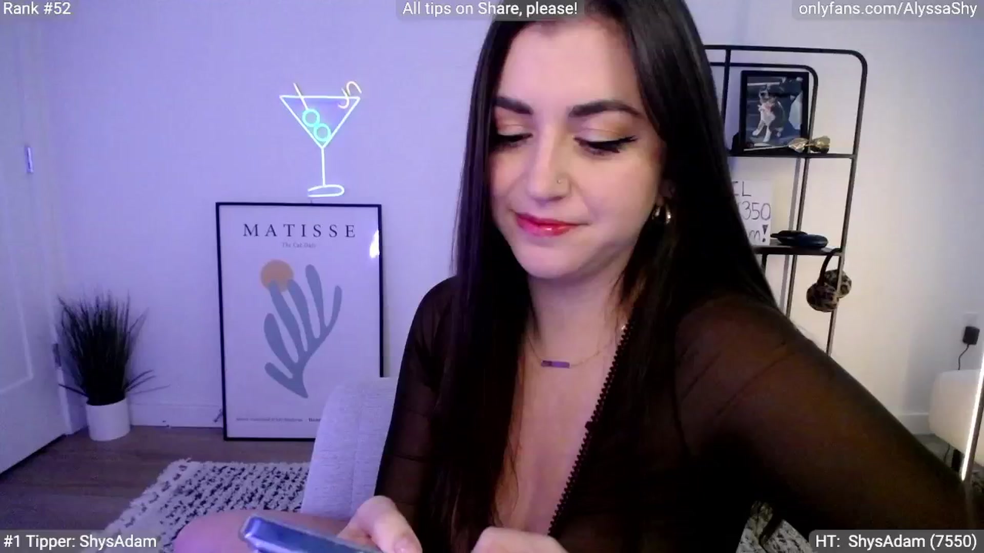 Gallery image thumbnail from AlyssaShy's myfreecams stream on, 04/17/2024, 20:42 image 12 of 20