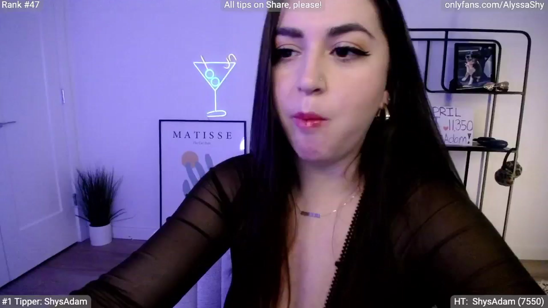 Gallery image thumbnail from AlyssaShy's myfreecams stream on, 04/17/2024, 22:07 image 13 of 20