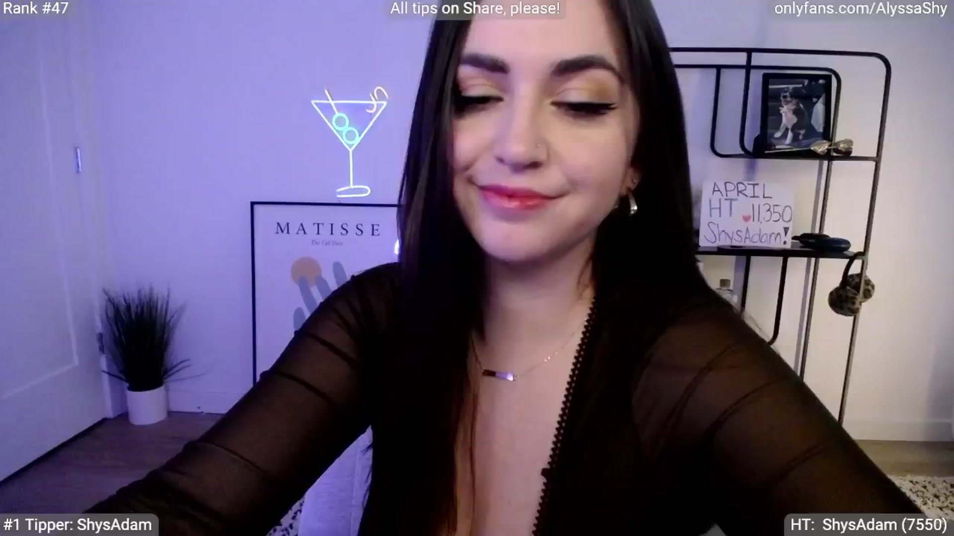Gallery image thumbnail from AlyssaShy's myfreecams stream on, 04/17/2024, 22:07 image 5 of 20