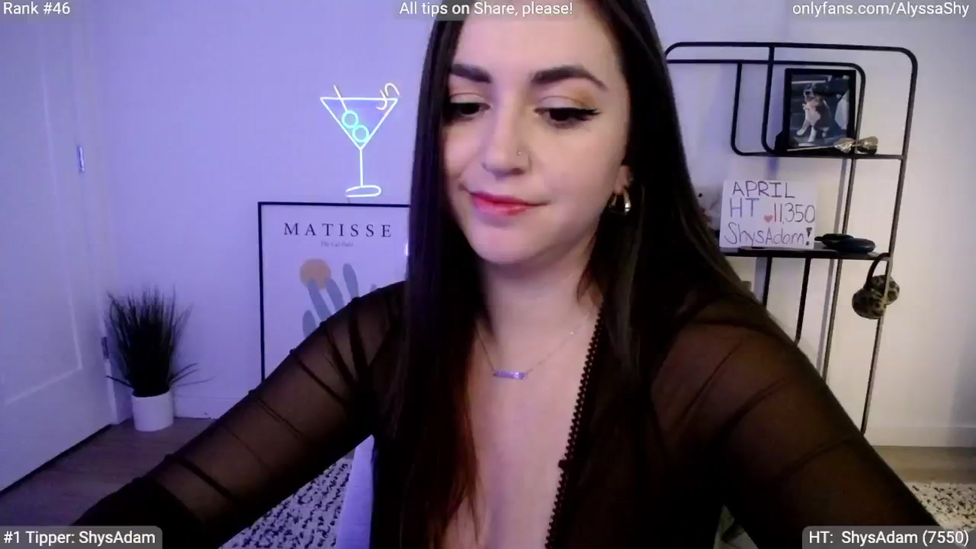 Gallery image thumbnail from AlyssaShy's myfreecams stream on, 04/17/2024, 22:07 image 1 of 20