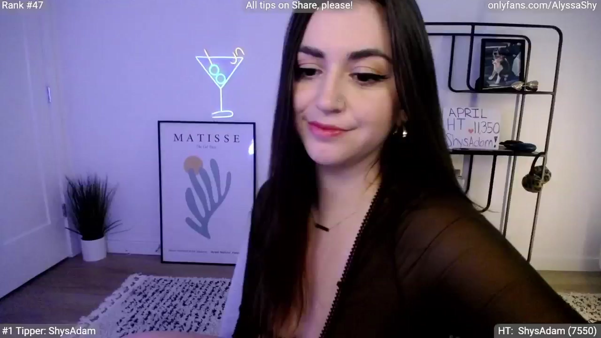 Gallery image thumbnail from AlyssaShy's myfreecams stream on, 04/17/2024, 22:07 image 7 of 20
