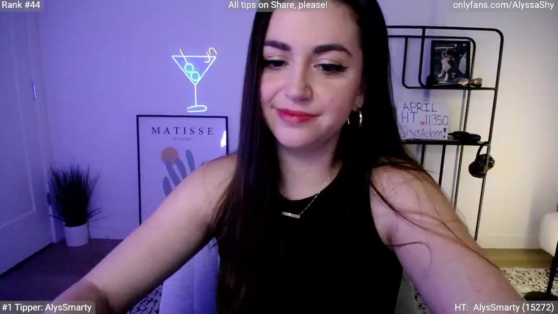 Gallery image thumbnail from AlyssaShy's myfreecams stream on, 04/21/2024, 01:38 image 8 of 20