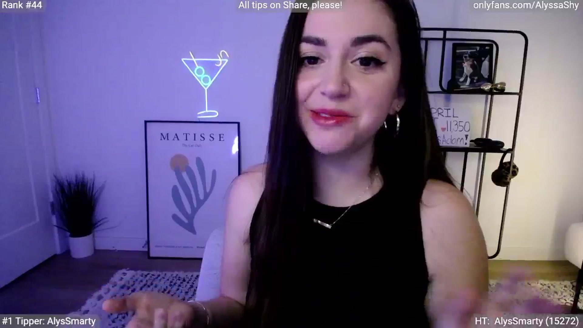 Gallery image thumbnail from AlyssaShy's myfreecams stream on, 04/21/2024, 01:38 image 14 of 20