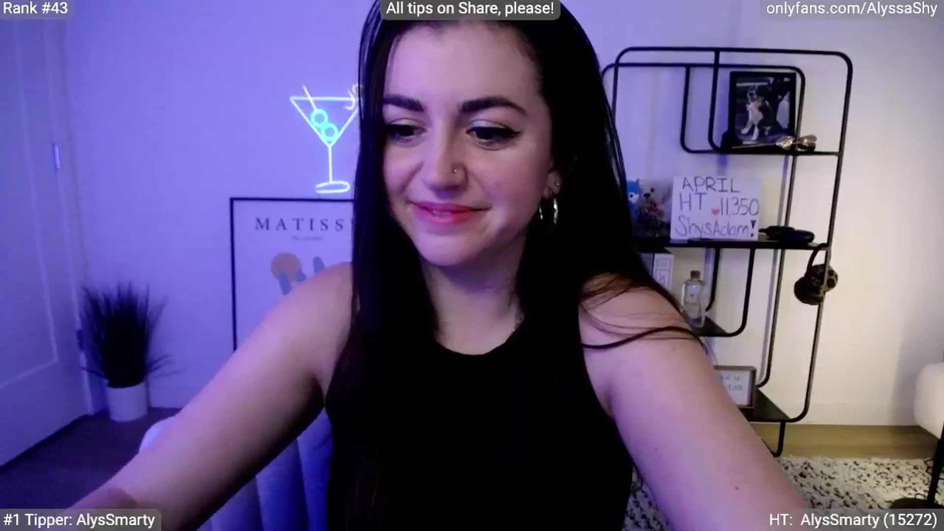 Gallery image thumbnail from AlyssaShy's myfreecams stream on, 04/21/2024, 06:24 image 5 of 20