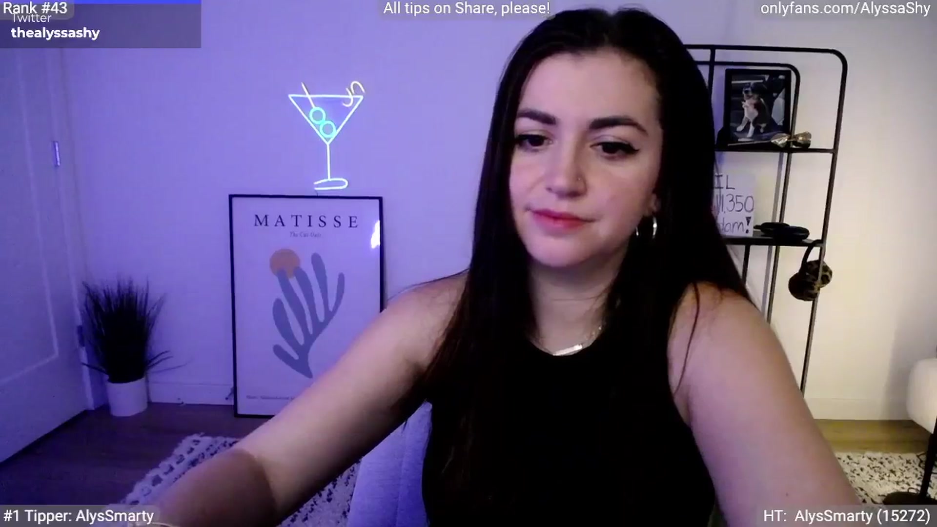 Gallery image thumbnail from AlyssaShy's myfreecams stream on, 04/21/2024, 06:24 image 12 of 20
