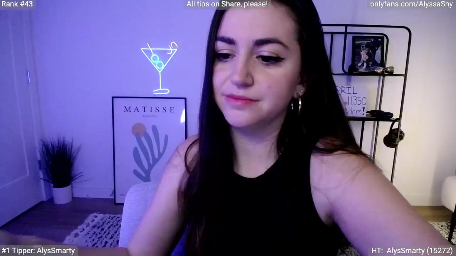 Gallery image thumbnail from AlyssaShy's myfreecams stream on, 04/21/2024, 06:24 image 4 of 20
