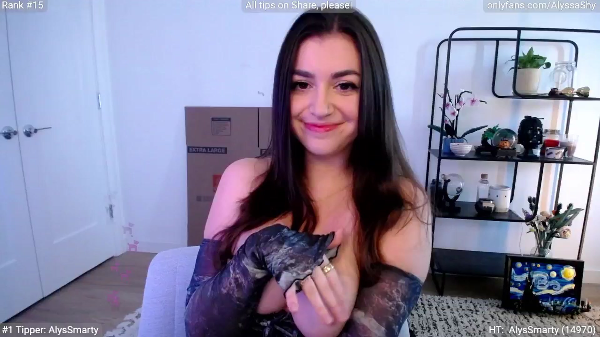 Gallery image thumbnail from AlyssaShy's myfreecams stream on, 05/02/2024, 22:38 image 4 of 20