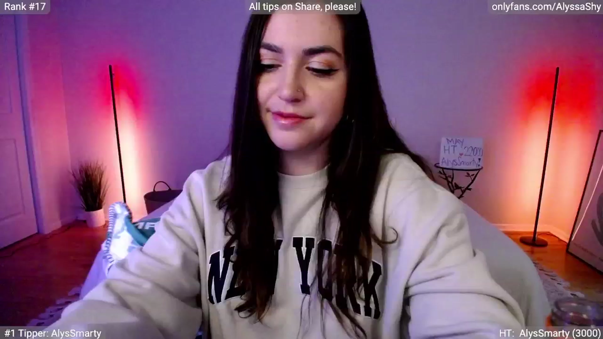 Gallery image thumbnail from AlyssaShy's myfreecams stream on, 05/16/2024, 23:24 image 19 of 20