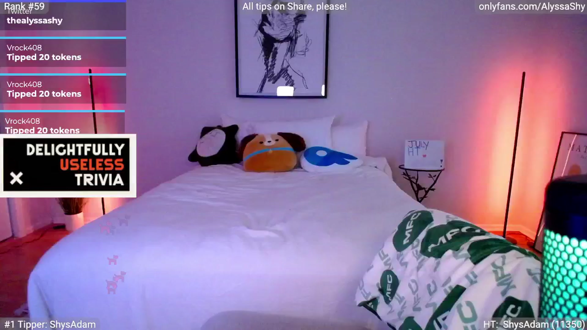 Gallery image thumbnail from AlyssaShy's myfreecams stream on, 07/12/2024, 24:21 image 12 of 20