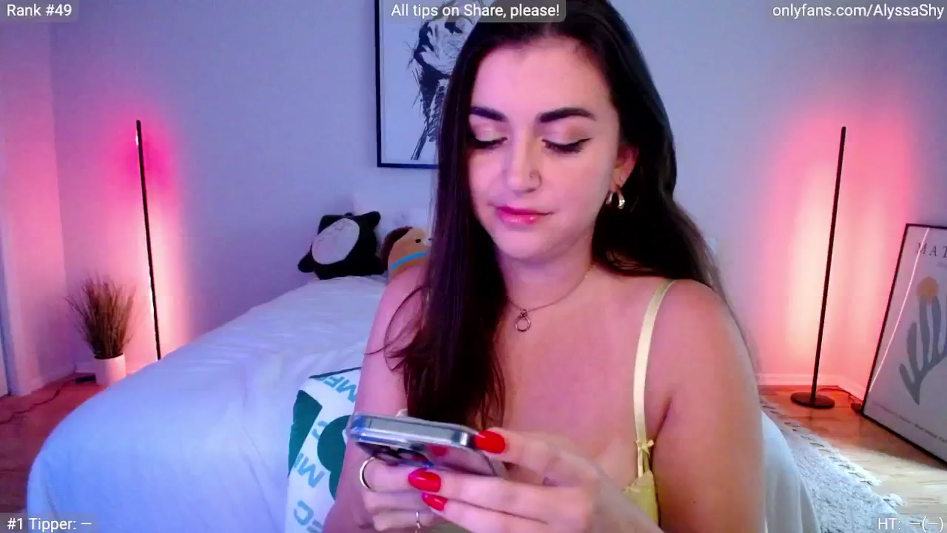 Gallery image thumbnail from AlyssaShy's myfreecams stream on, 07/12/2024, 22:18 image 1 of 20