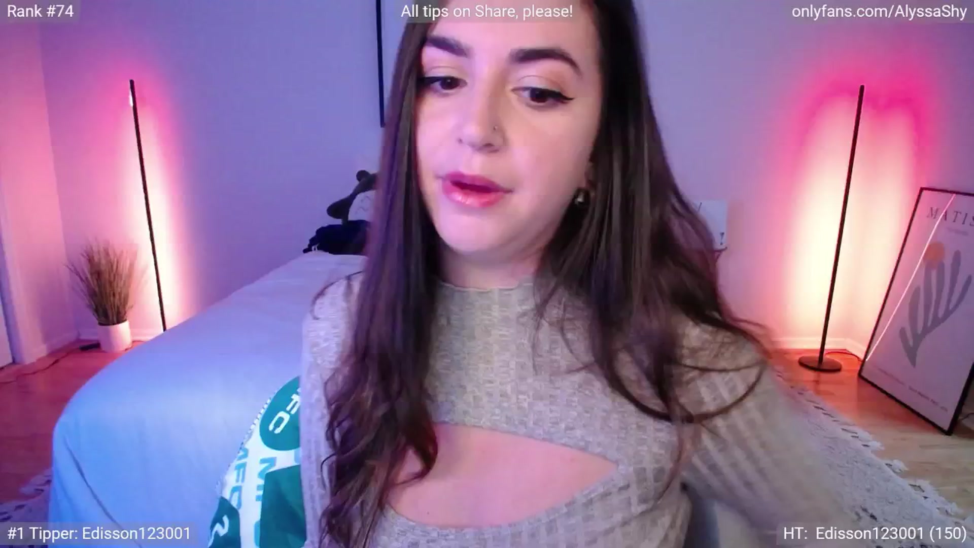Gallery image thumbnail from AlyssaShy's myfreecams stream on, 08/07/2024, 22:13 image 4 of 20