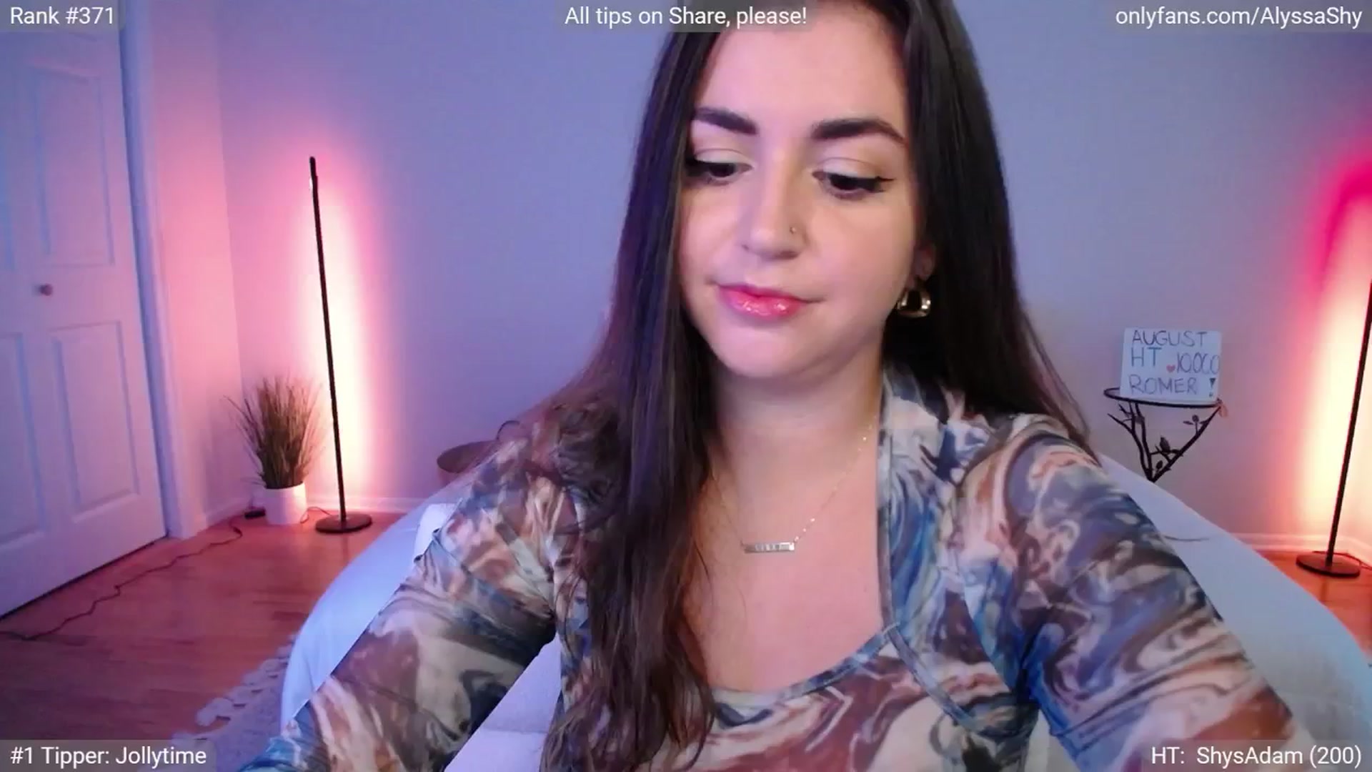 Gallery image thumbnail from AlyssaShy's myfreecams stream on, 09/17/2024, 21:39 image 19 of 20