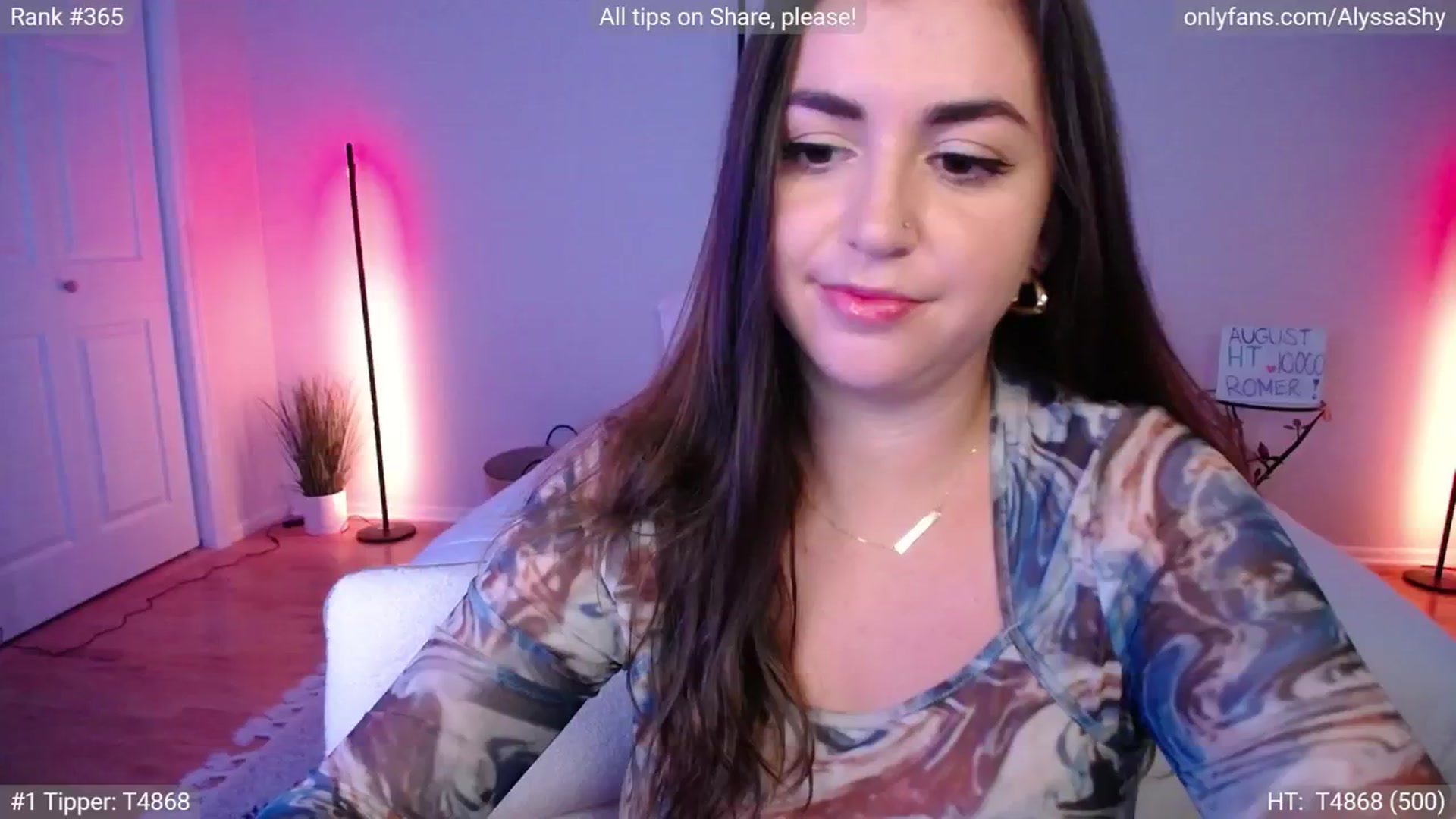 Gallery image thumbnail from AlyssaShy's myfreecams stream on, 09/17/2024, 22:44 image 1 of 20