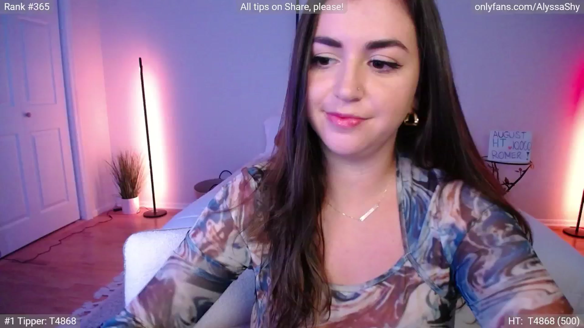 Gallery image thumbnail from AlyssaShy's myfreecams stream on, 09/17/2024, 22:44 image 2 of 20