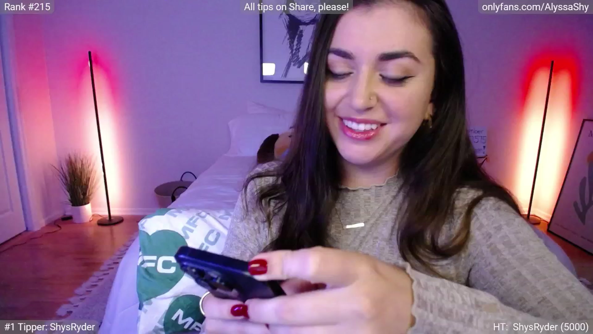Gallery image thumbnail from AlyssaShy's myfreecams stream on, 09/24/2024, 23:39 image 9 of 20