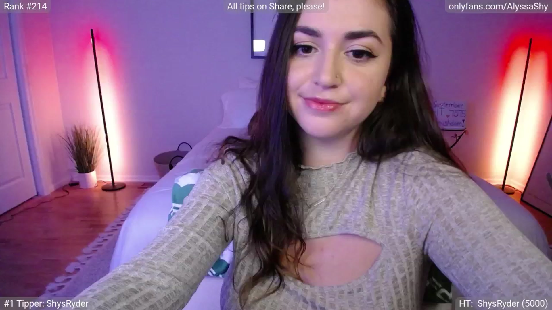 Gallery image thumbnail from AlyssaShy's myfreecams stream on, 09/24/2024, 23:39 image 13 of 20