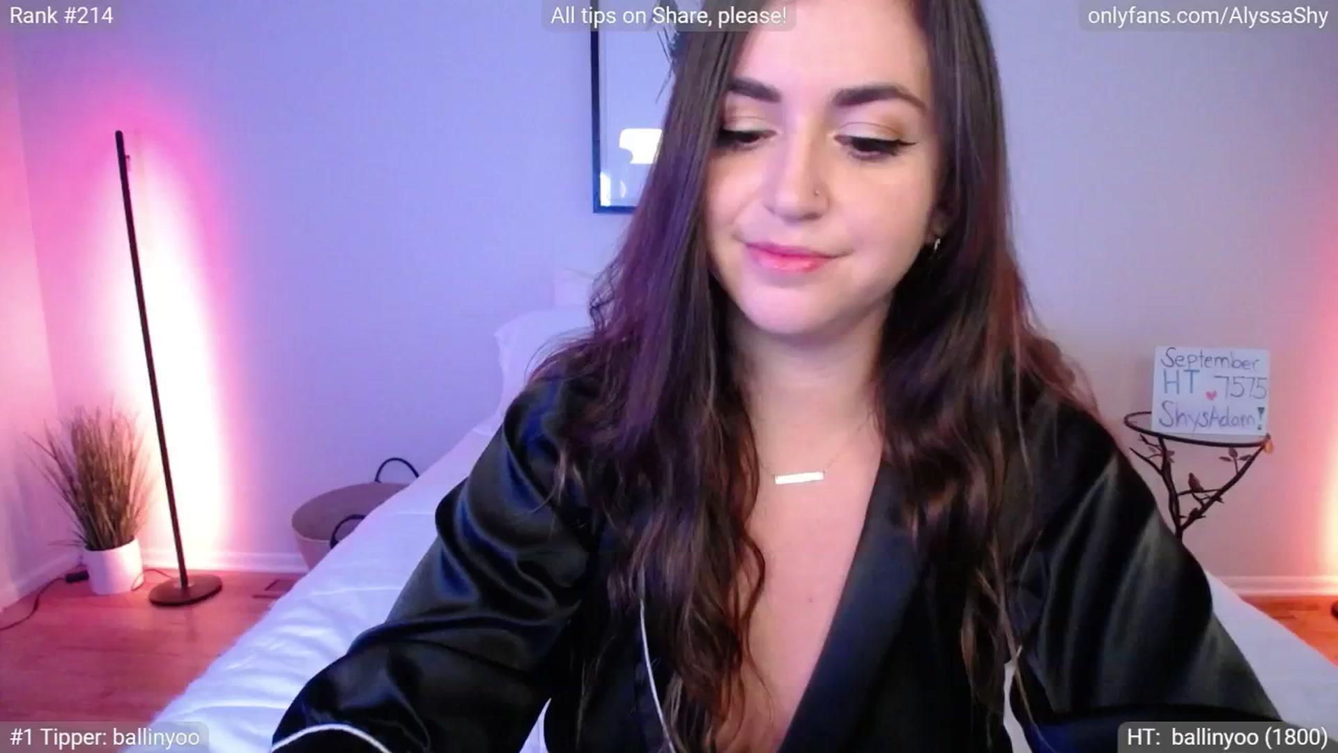 Gallery image thumbnail from AlyssaShy's myfreecams stream on, 09/25/2024, 21:38 image 8 of 20