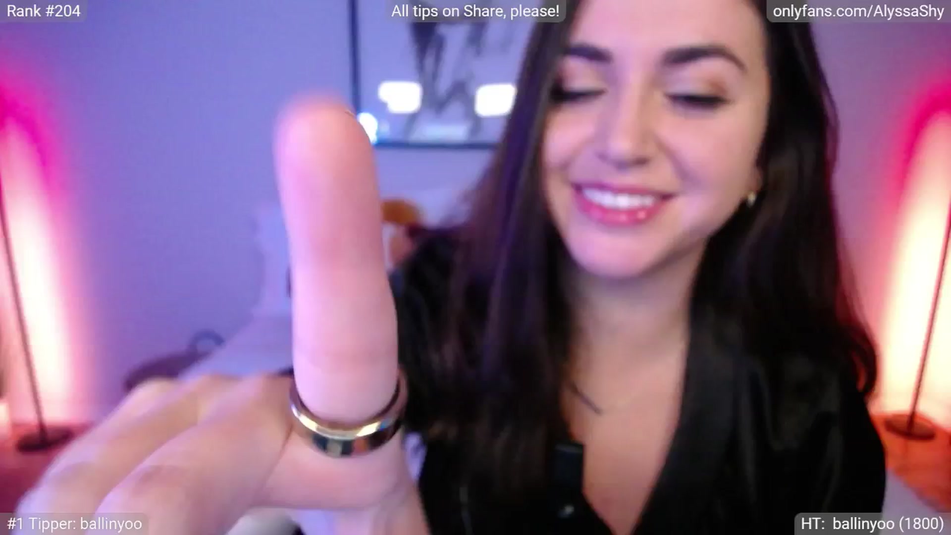 Gallery image thumbnail from AlyssaShy's myfreecams stream on, 09/25/2024, 23:25 image 17 of 20