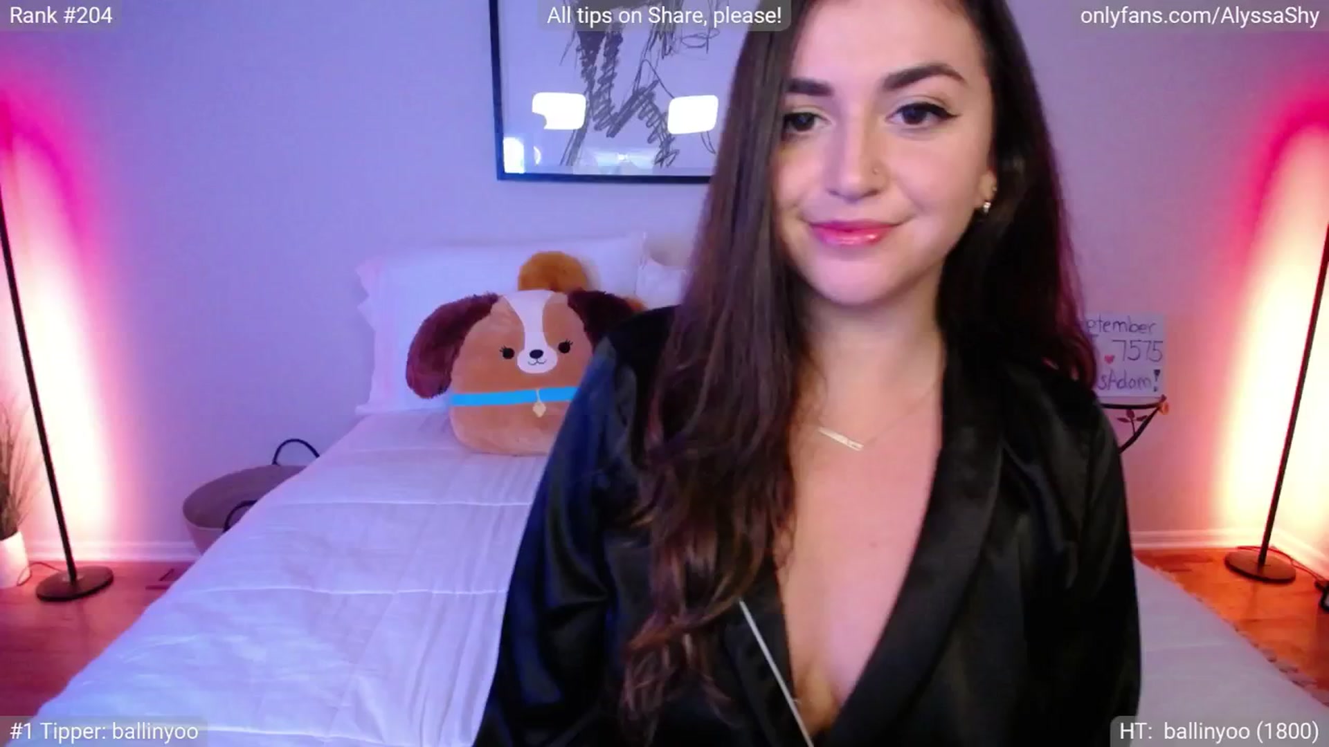 Gallery image thumbnail from AlyssaShy's myfreecams stream on, 09/25/2024, 23:25 image 16 of 20