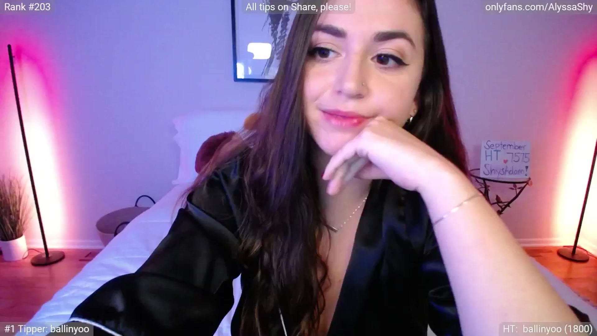 Gallery image thumbnail from AlyssaShy's myfreecams stream on, 09/25/2024, 23:25 image 11 of 20