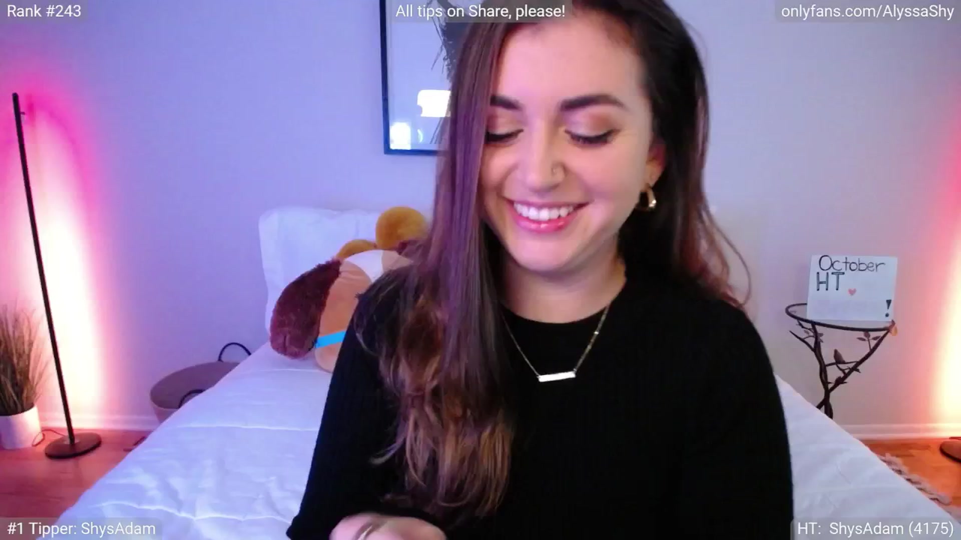 Gallery image thumbnail from AlyssaShy's myfreecams stream on, 10/01/2024, 23:23 image 4 of 20