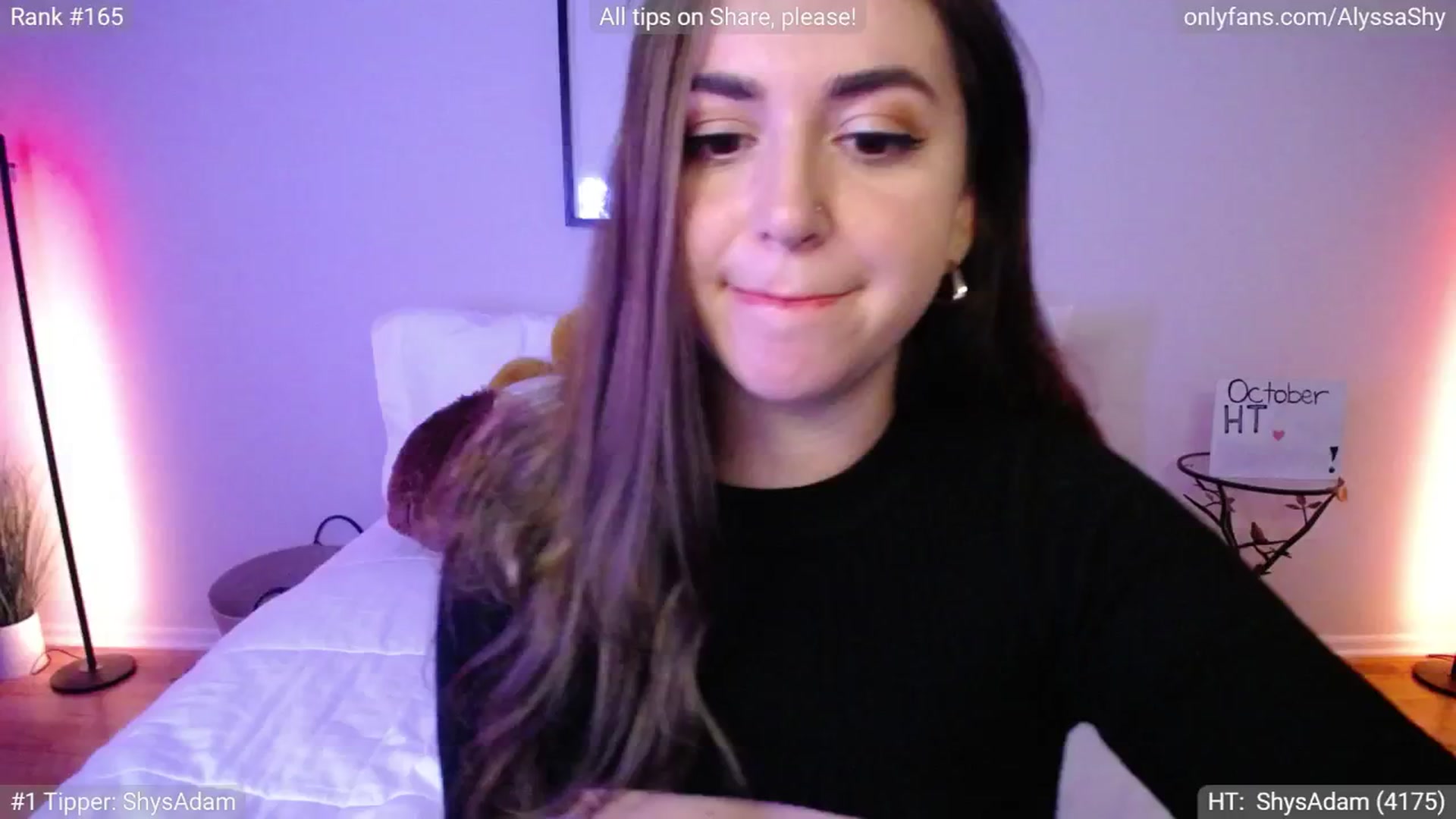 Gallery image thumbnail from AlyssaShy's myfreecams stream on, 10/02/2024, 24:00 image 17 of 20