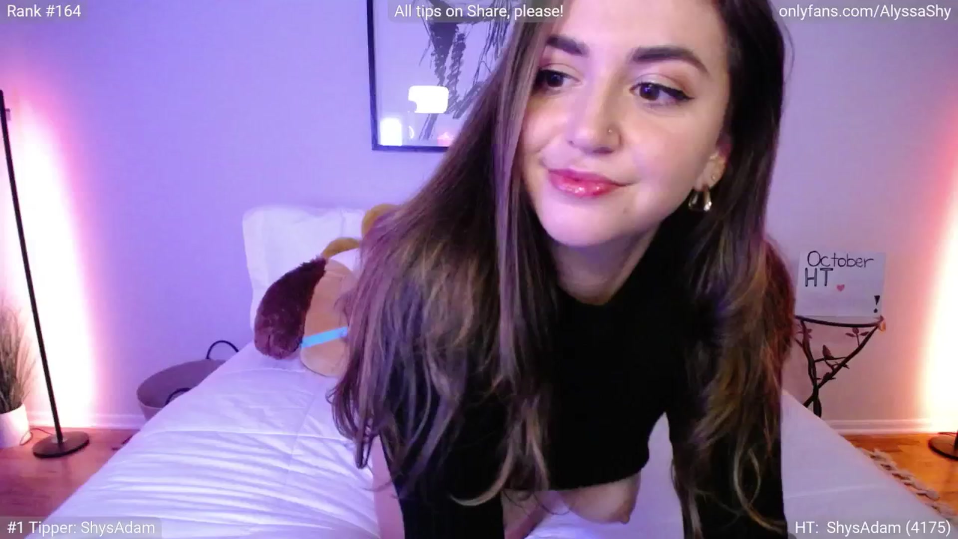 Gallery image thumbnail from AlyssaShy's myfreecams stream on, 10/02/2024, 24:00 image 12 of 20