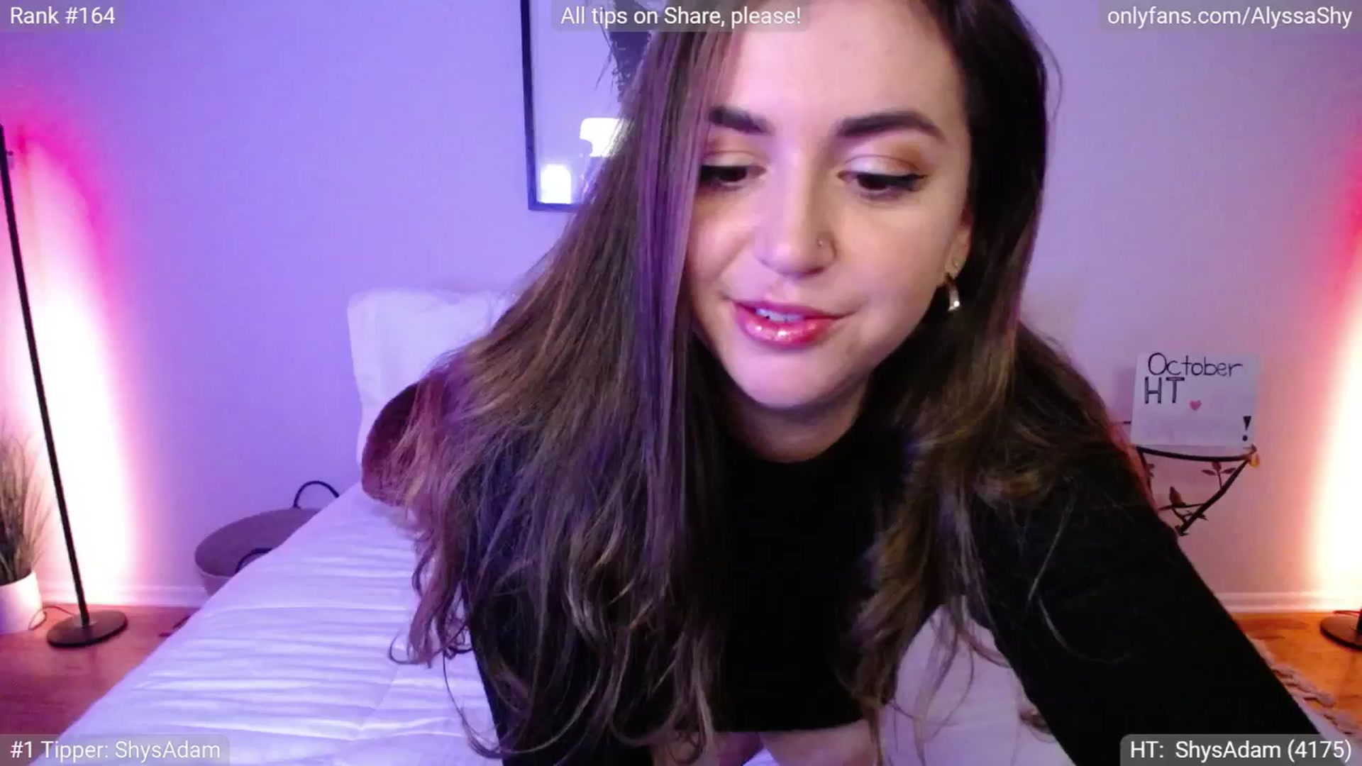 Gallery image thumbnail from AlyssaShy's myfreecams stream on, 10/02/2024, 24:00 image 13 of 20