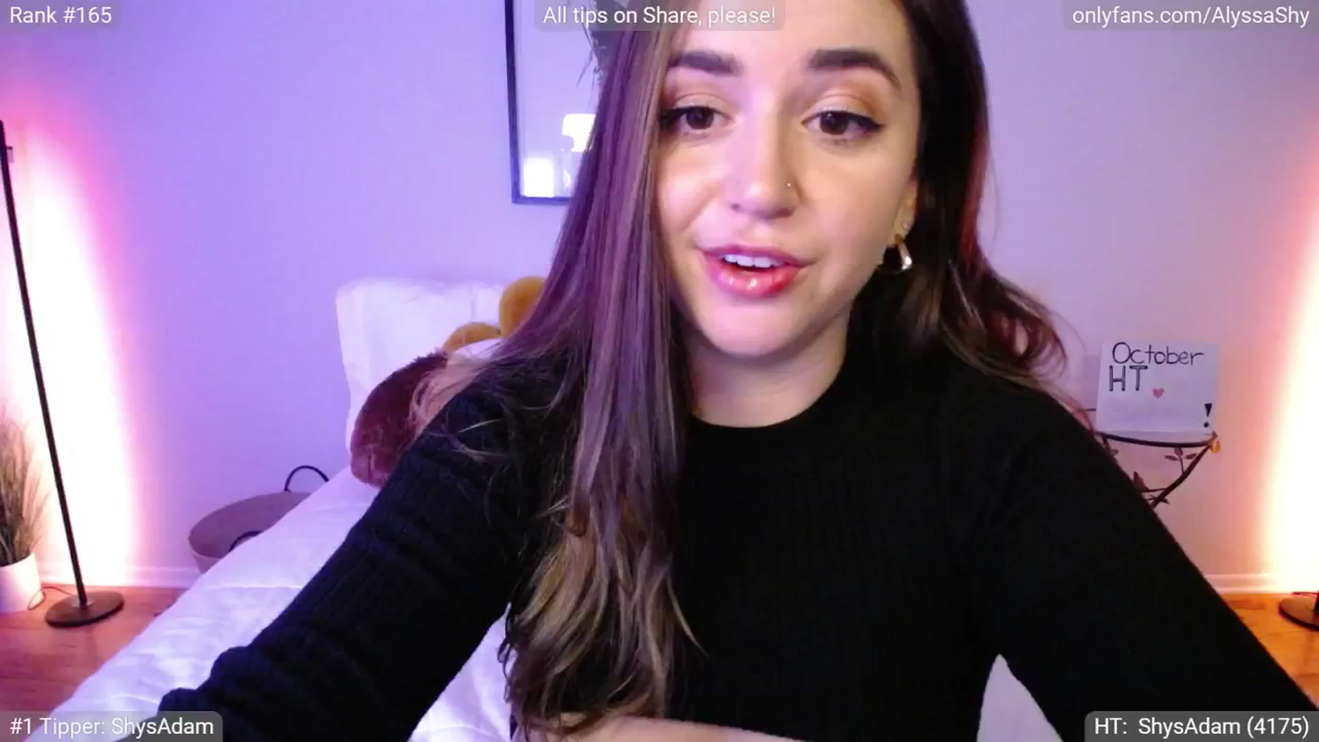 Gallery image thumbnail from AlyssaShy's myfreecams stream on, 10/02/2024, 24:00 image 20 of 20