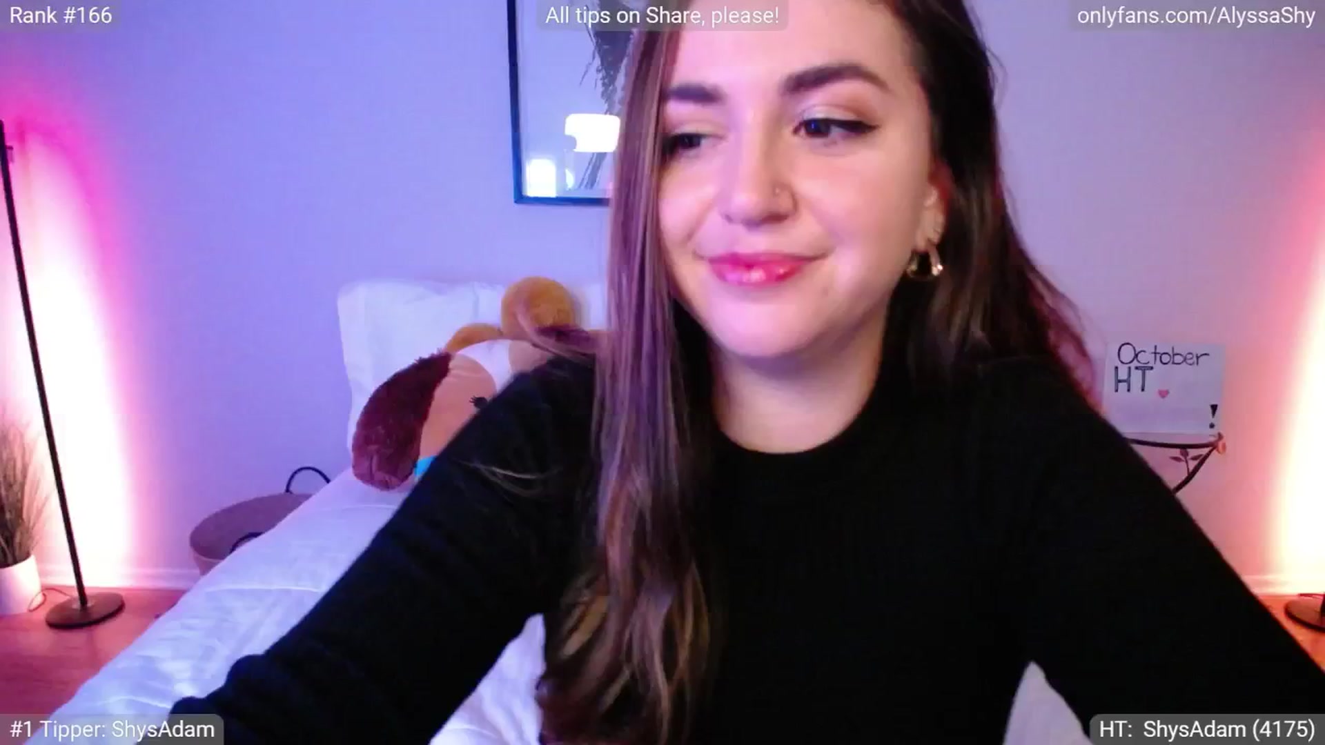 Gallery image thumbnail from AlyssaShy's myfreecams stream on, 10/02/2024, 24:20 image 1 of 20