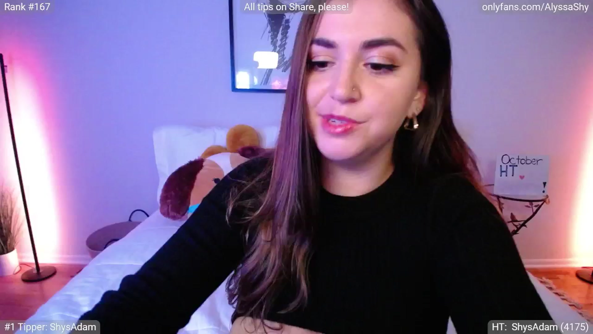 Gallery image thumbnail from AlyssaShy's myfreecams stream on, 10/02/2024, 24:20 image 7 of 20