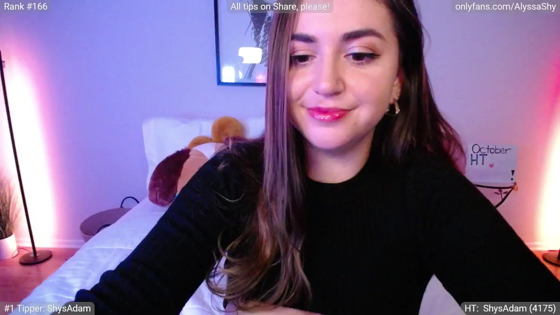 Gallery image thumbnail from AlyssaShy's myfreecams stream on, 10/02/2024, 24:20 image 2 of 20