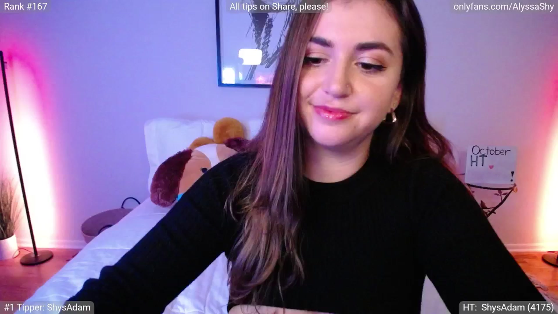 Gallery image thumbnail from AlyssaShy's myfreecams stream on, 10/02/2024, 24:20 image 9 of 20