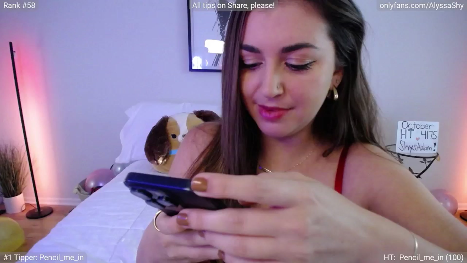 Gallery image thumbnail from AlyssaShy's myfreecams stream on, 10/09/2024, 21:30 image 19 of 20