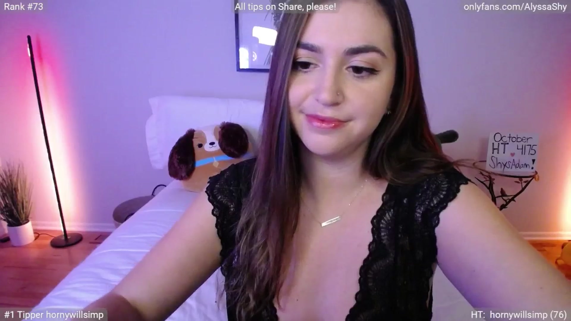 Gallery image thumbnail from AlyssaShy's myfreecams stream on, 10/22/2024, 22:43 image 8 of 20