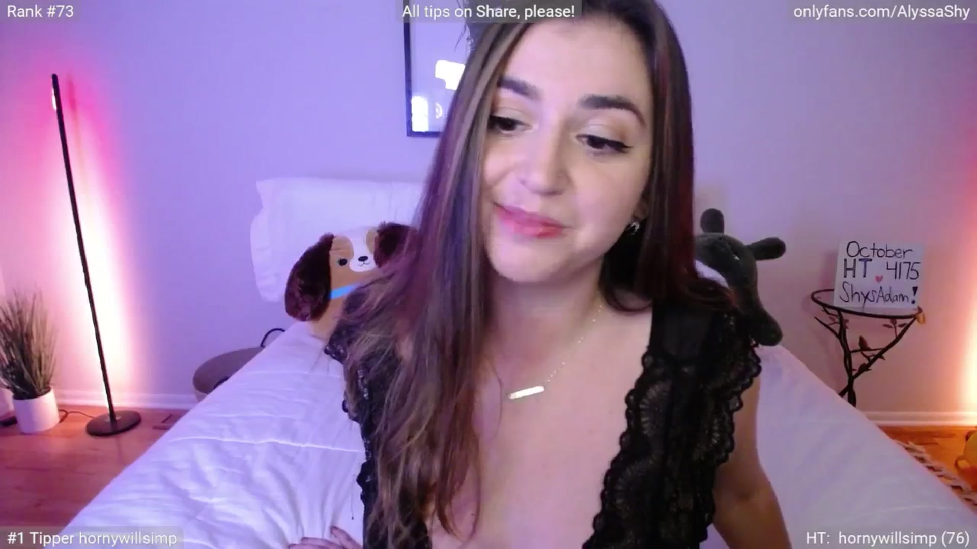 Gallery image thumbnail from AlyssaShy's myfreecams stream on, 10/22/2024, 22:43 image 14 of 20