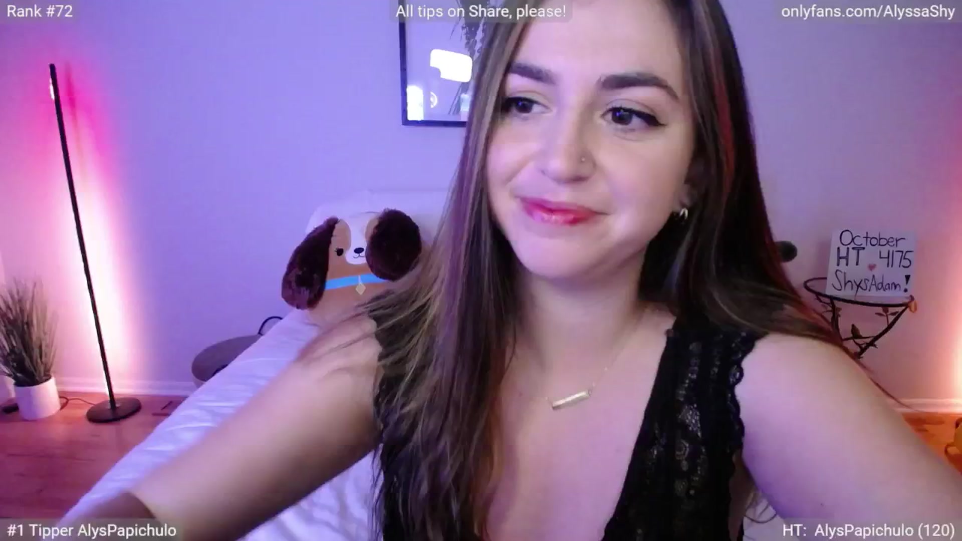Gallery image thumbnail from AlyssaShy's myfreecams stream on, 10/22/2024, 23:48 image 6 of 20