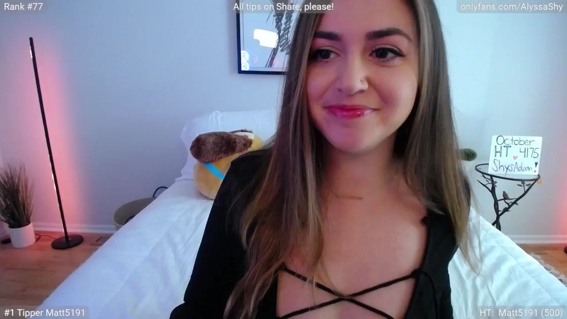 Gallery image thumbnail from AlyssaShy's myfreecams stream on, 10/23/2024, 18:05 image 4 of 20
