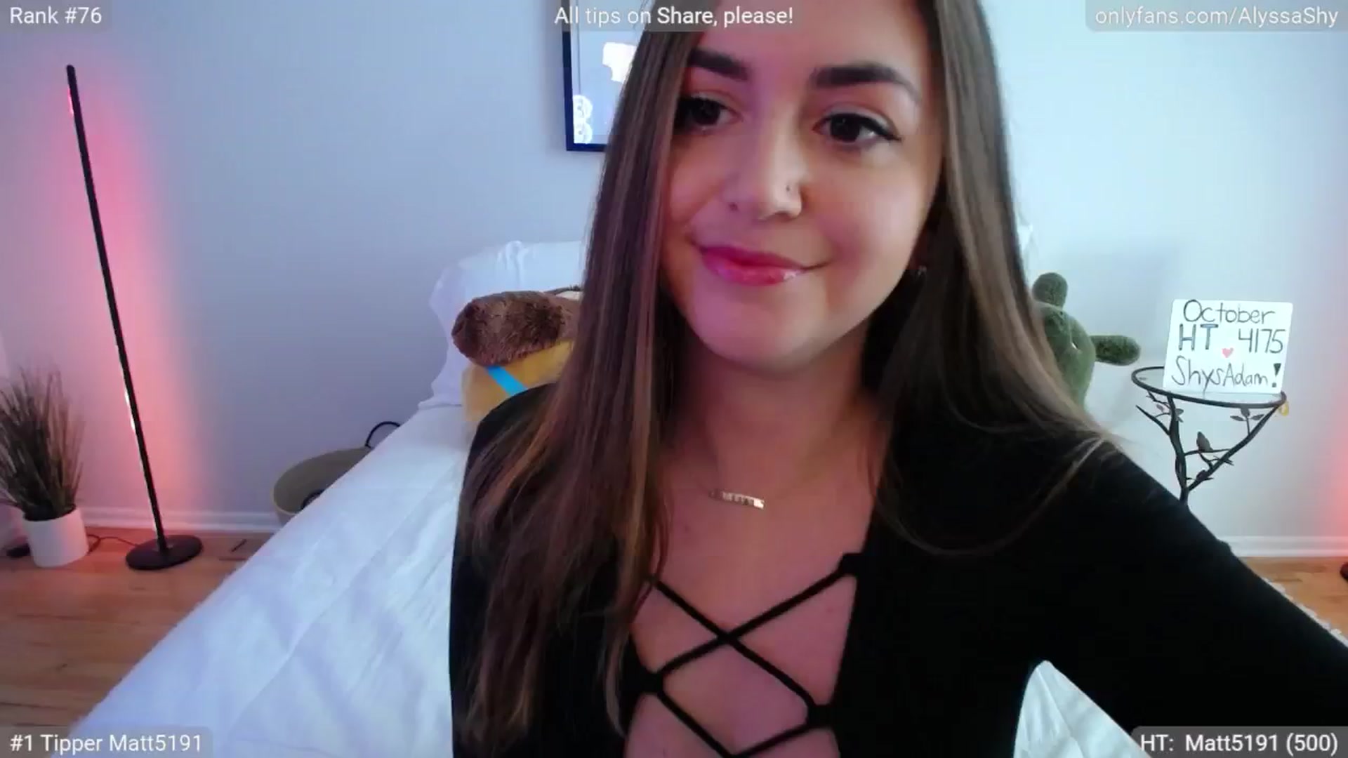 Gallery image thumbnail from AlyssaShy's myfreecams stream on, 10/23/2024, 18:43 image 12 of 20