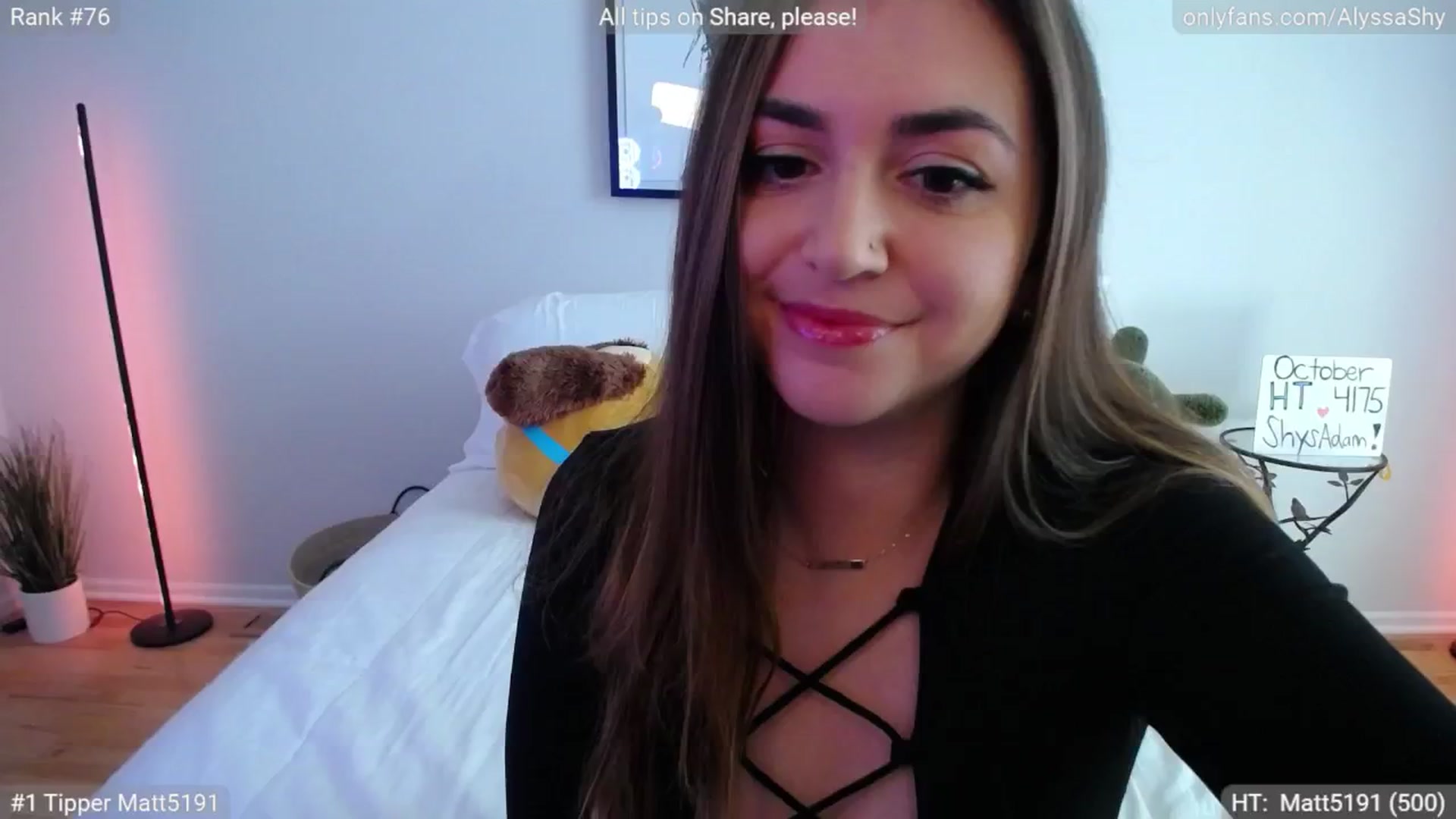 Gallery image thumbnail from AlyssaShy's myfreecams stream on, 10/23/2024, 18:43 image 4 of 20