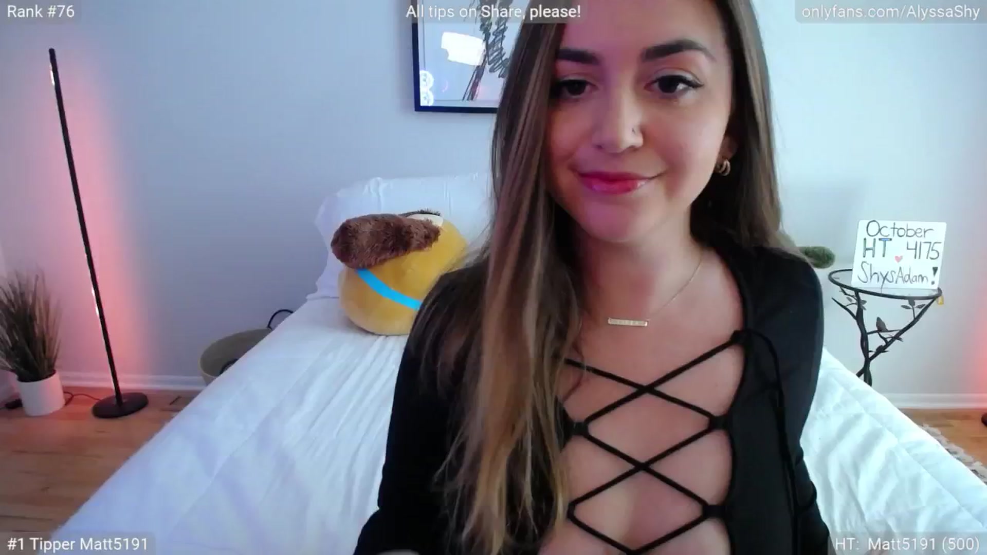 Gallery image thumbnail from AlyssaShy's myfreecams stream on, 10/23/2024, 18:43 image 10 of 20