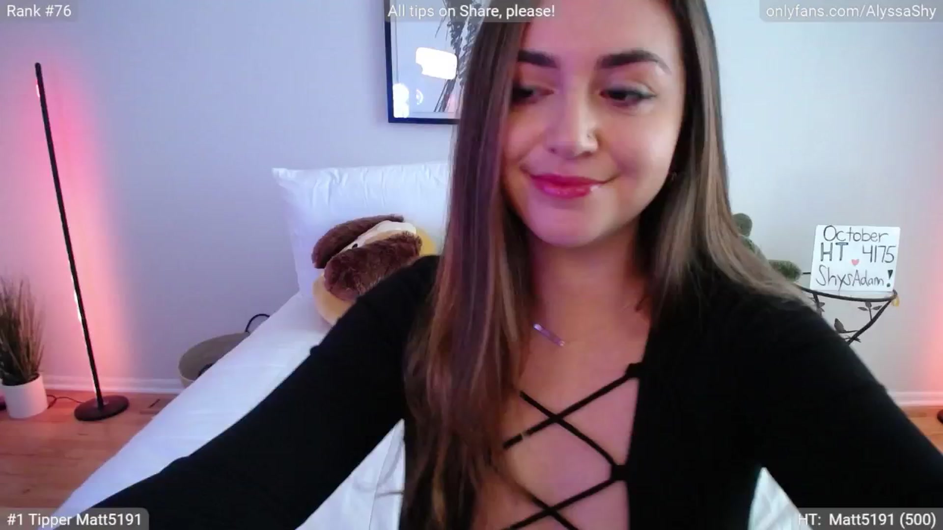 Gallery image thumbnail from AlyssaShy's myfreecams stream on, 10/23/2024, 20:57 image 11 of 20