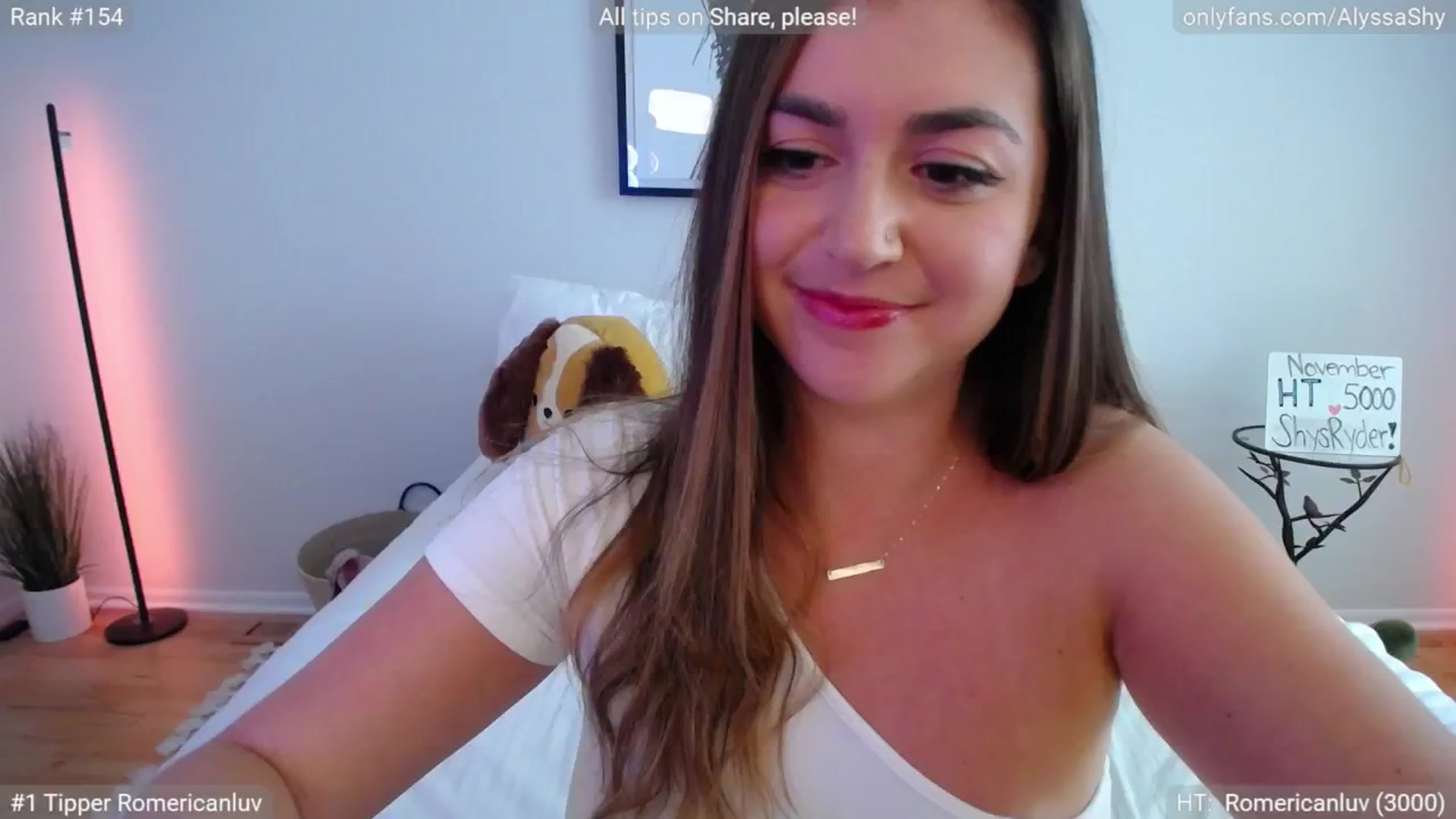 Gallery image thumbnail from AlyssaShy's myfreecams stream on, 11/08/2024, 21:13 image 5 of 20