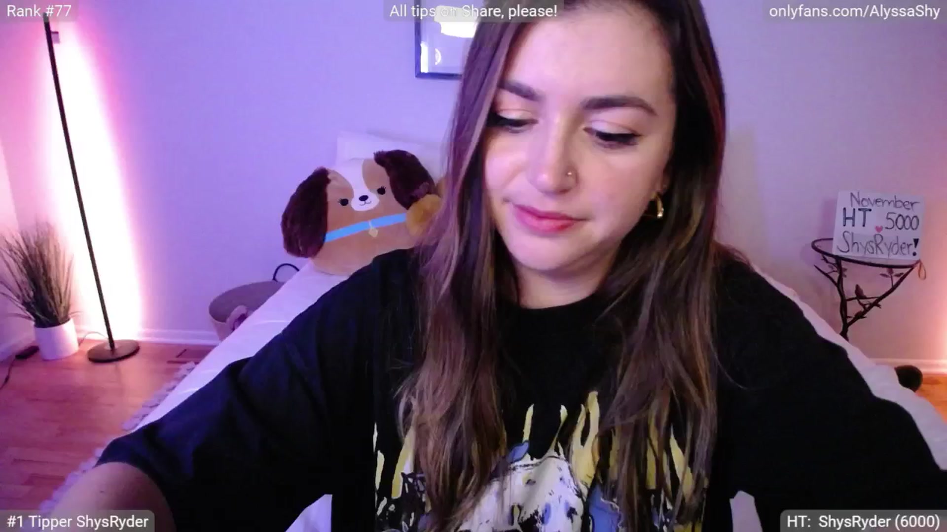 Gallery image thumbnail from AlyssaShy's myfreecams stream on, 11/10/2024, 05:15 image 19 of 20