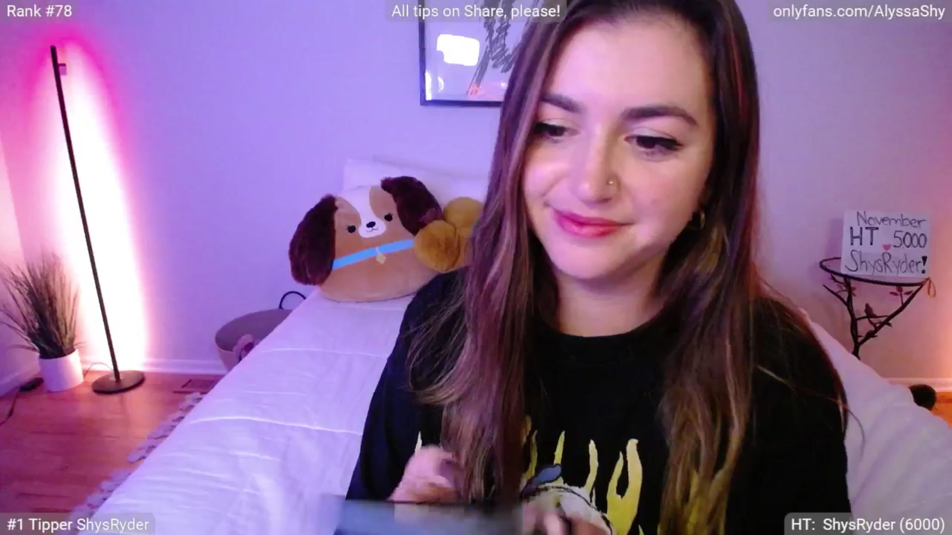 Gallery image thumbnail from AlyssaShy's myfreecams stream on, 11/10/2024, 05:15 image 18 of 20