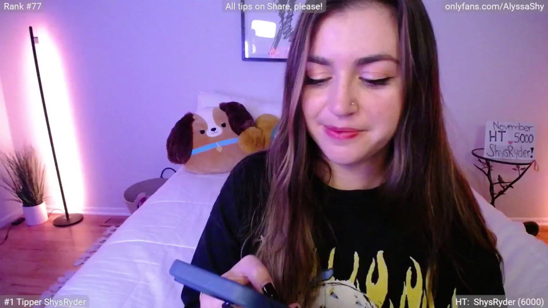 Gallery image thumbnail from AlyssaShy's myfreecams stream on, 11/10/2024, 05:15 image 17 of 20