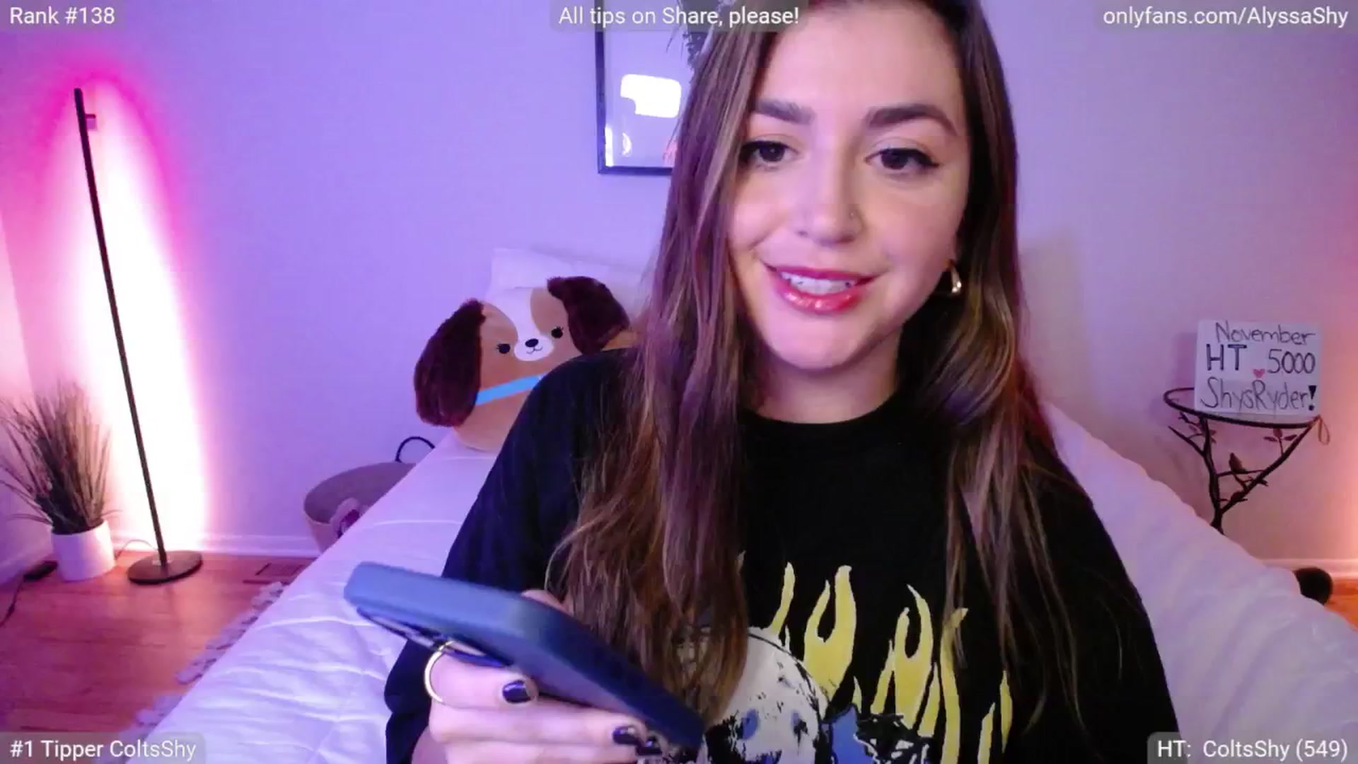 Gallery image thumbnail from AlyssaShy's myfreecams stream on, 11/10/2024, 05:15 image 4 of 20