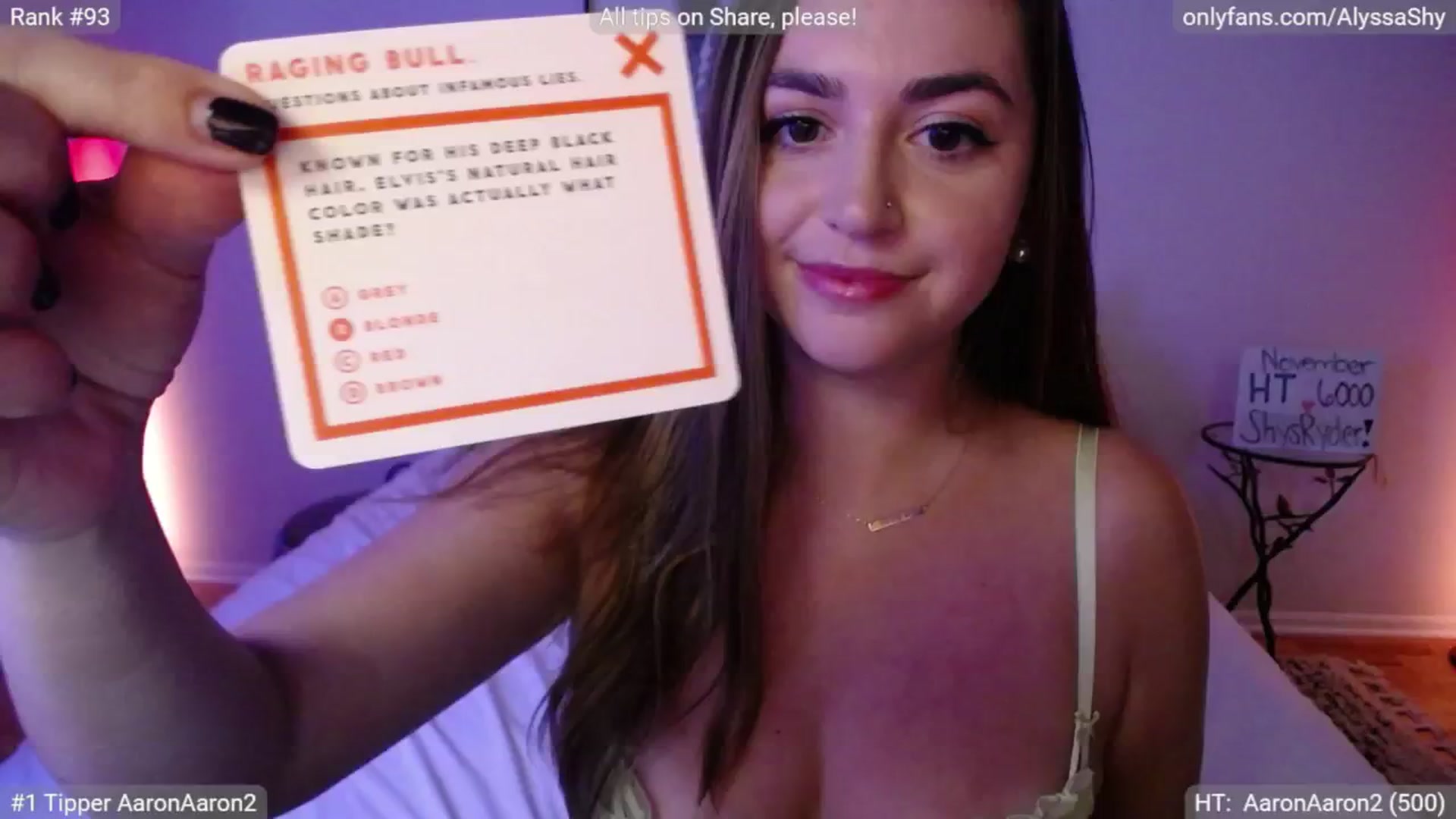 Gallery image thumbnail from AlyssaShy's myfreecams stream on, 11/14/2024, 24:00 image 7 of 20