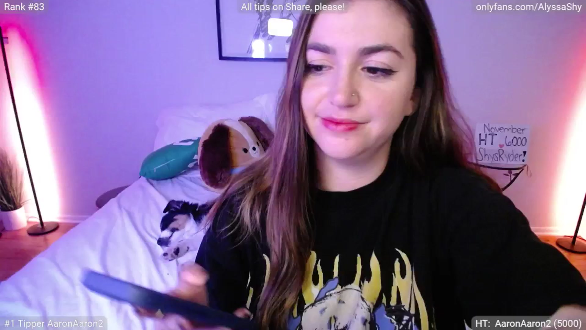 Gallery image thumbnail from AlyssaShy's myfreecams stream on, 11/18/2024, 03:19 image 16 of 20
