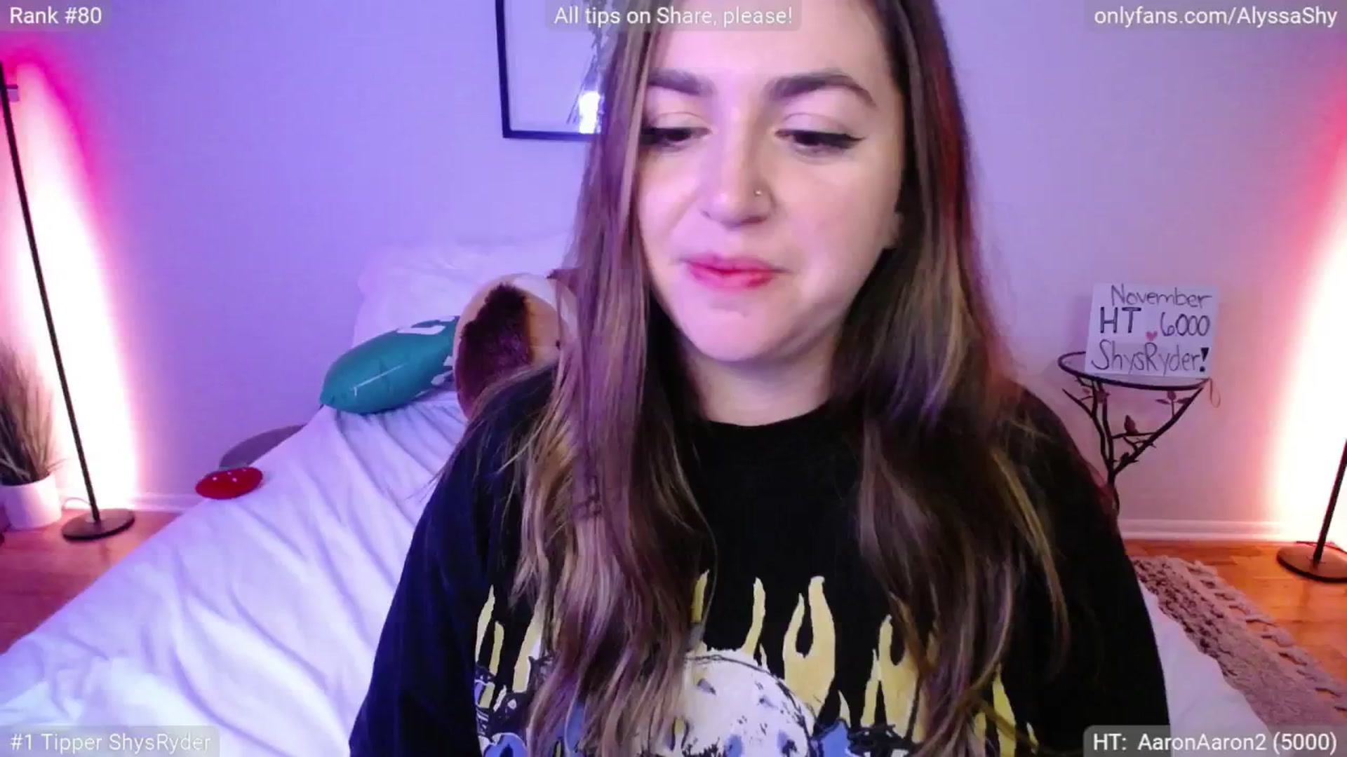 Gallery image thumbnail from AlyssaShy's myfreecams stream on, 11/18/2024, 03:19 image 19 of 20